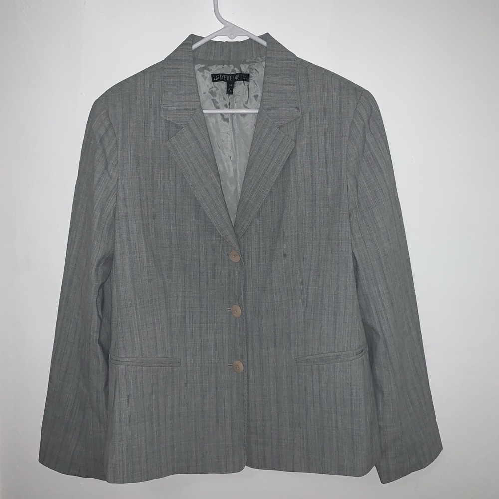 Lafayette 148 Grey Blazer